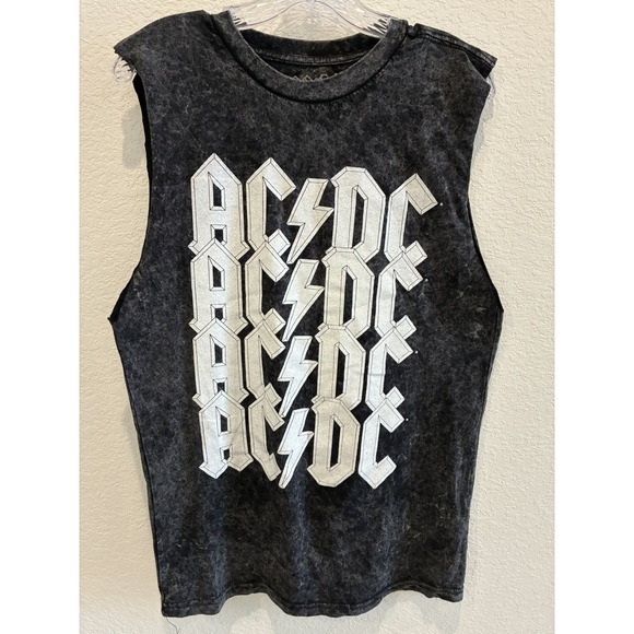 Vintage Other - ACDC ~ T Shirt Sleeveless Muscle Tank Top Medium VIntage look! New